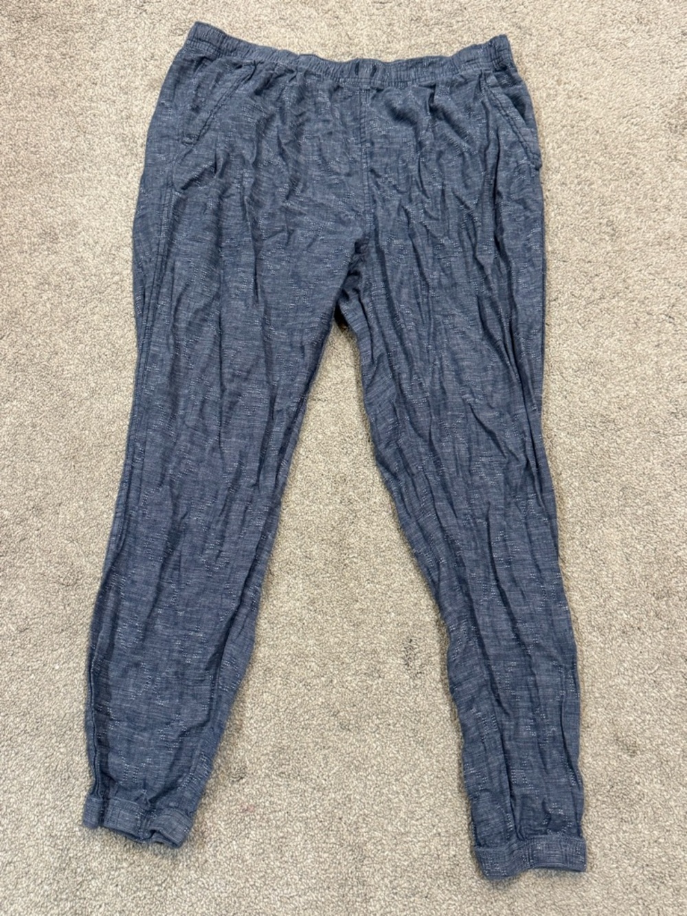 Patagonia W’s Beach Hemp Beach Joggers Pants Women's Blue Denim Look Size Large